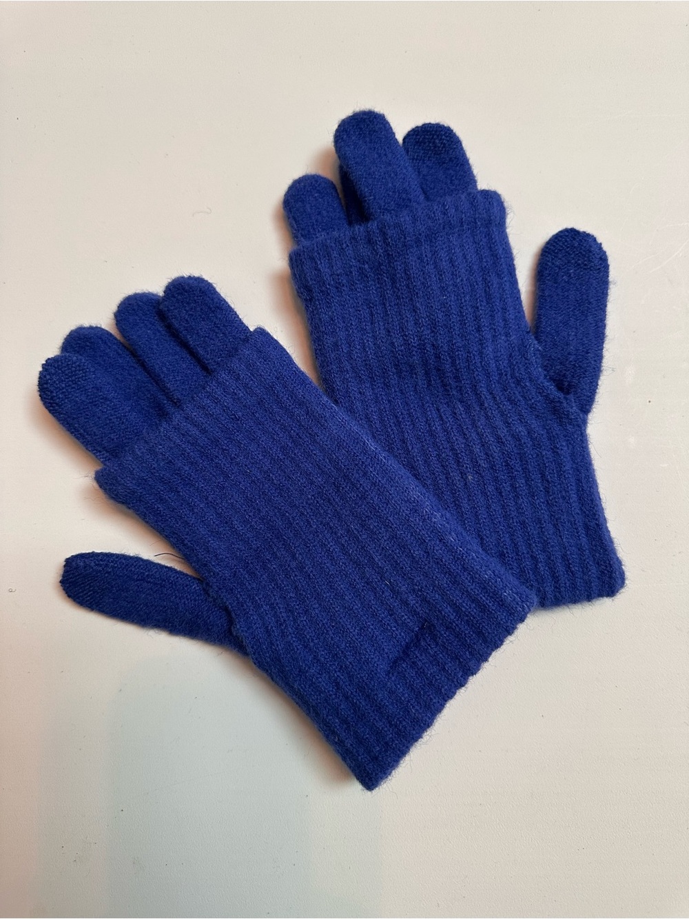 Steve Madden Royal Blue Knit Gloves, Super Warm, Like New